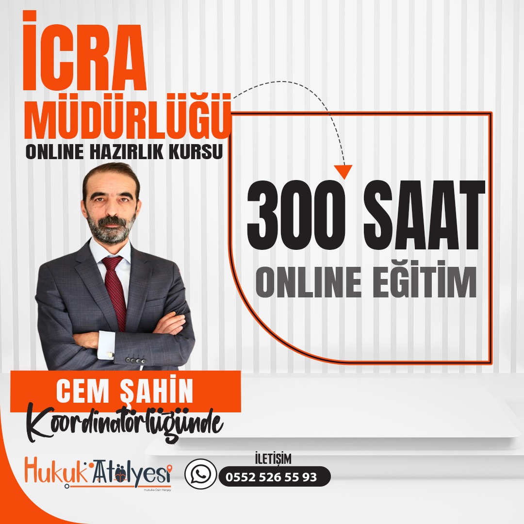 İcra Müdürlüğü Online Hazırlık Kursu + Yayın Seti