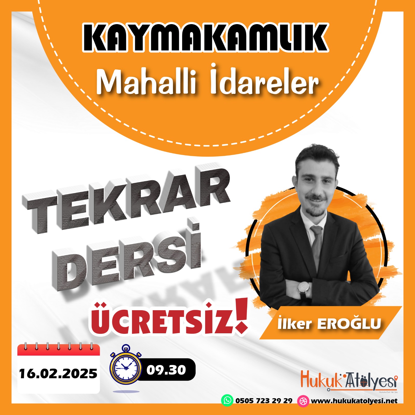İlker Eroğlu ile Kaymakamlık Mahalli İdareler Tekrarı - Ücretsiz Canlı Ders