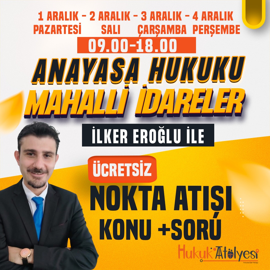 İlker Hoca ile Anayasa Hukuku Mahalli İdareler Kaymakamlık Kampı