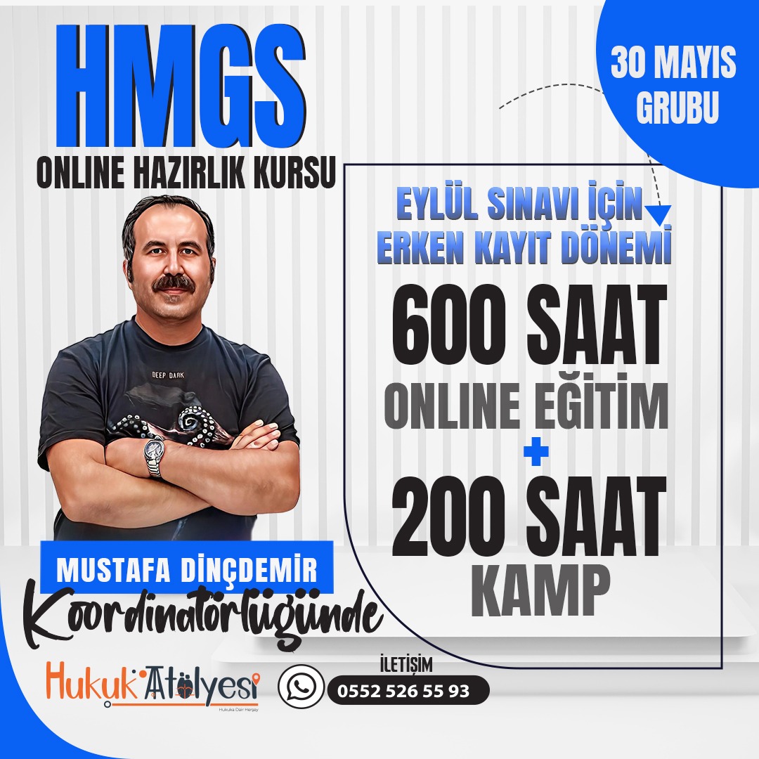 2026 Eylül Hmgs / Hakimlik Online Hazırlık Kursu + Yayın Seti